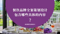 餐飲品牌全案策劃設(shè)計(jì)包含哪些具體的內(nèi)容？（2）